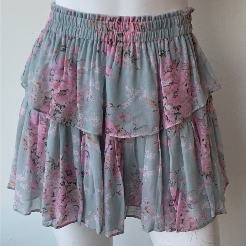 LoveShackFancy Ruffle Mini Skirt - Picture 3 of 6